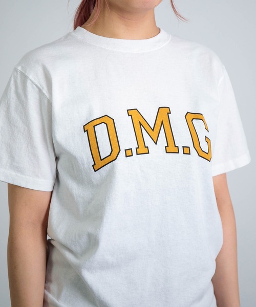 tシャツ 「D.M.G / ディーエムジー」 US天竺 SSプリントTee 「DMG」 レディース D.M.G / ディーエムジー] US天竺 SSプリントTee 【DMG