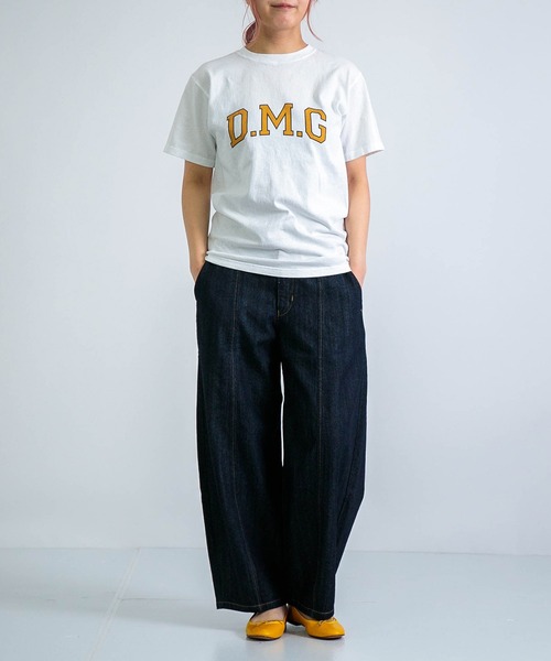tシャツ 「D.M.G / ディーエムジー」 US天竺 SSプリントTee 「DMG」 レディース D.M.G / ディーエムジー] US天竺 SSプリントTee 【if you~/BTTF