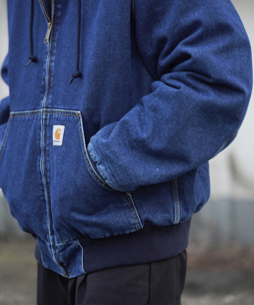 Carhartt メンズ ジャケット Carhartt CARHARTT QUILTED FLANNEL LINE DUCK ACTIVE JACKET