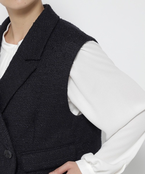 専用ページ！ セール】【入卒式／セレモニー】ツイードショートジレ 207939（その他