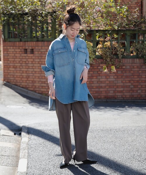 ブラウス シャツ Healthy denim Almond レディース Healthy denim ブラウス シャツ DENIM / Almond レディース
