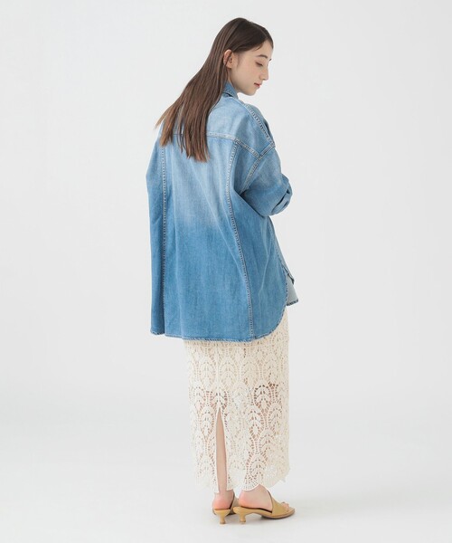 Healthy denim ブラウス シャツ DENIM / Almond レディース