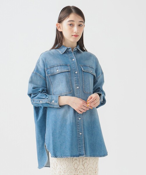 美品 Healthy DENIM Almond Healthy Denim/ヘルシーデニム Almond デニムシャツ