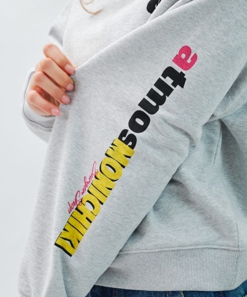 atmos girls トレーナー スウェット pink x MONICHIKI HOUSE