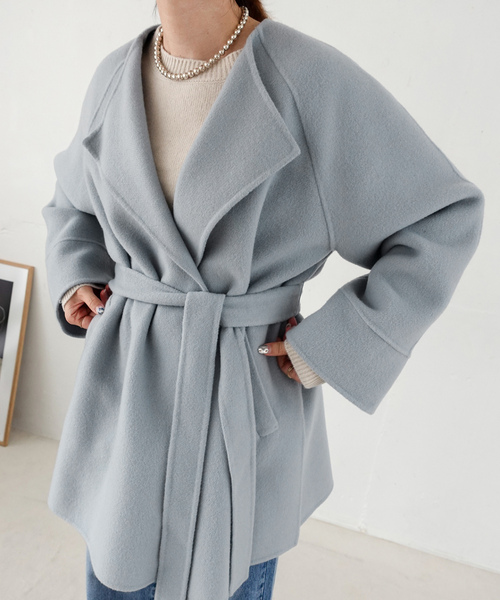 Spick and Span ノーカラージャケット 36 ネイビー Spick and Span ノーカラージャケット 36 ネイビー Spick and Span