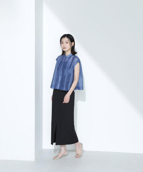 NATURAL BEAUTY BASIC スカート カルゼストレッチシリーズ