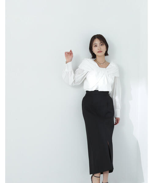 NATURAL BEAUTY BASIC スカート カルゼストレッチシリーズ
