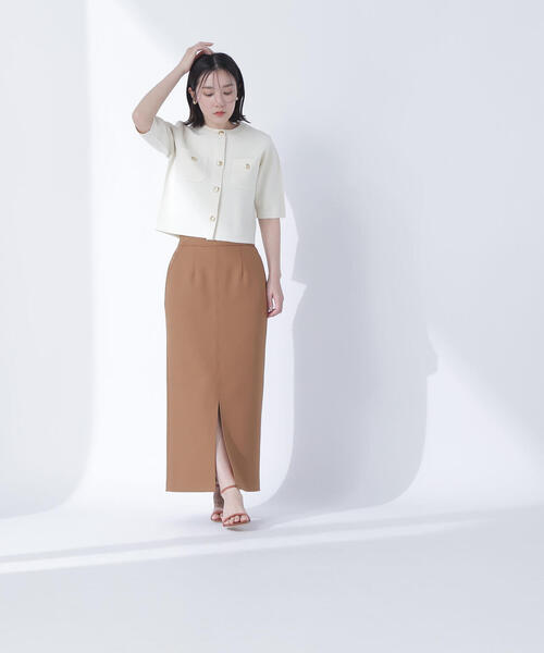 NATURAL BEAUTY BASIC スカート カルゼストレッチシリーズ
