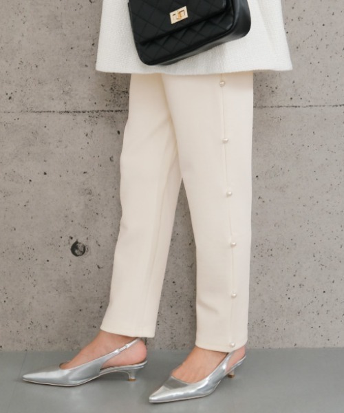 パンツ サイドパール付きパンツ レディース : ZOZOTOWN Yahoo!店