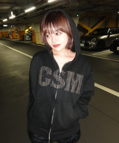 パーカー CSMチェックロゴジップフーディー レディース メンズ