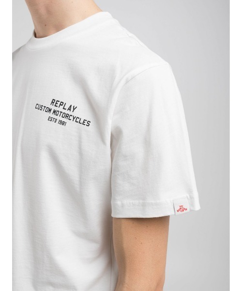REPLAY（リプレイ） tシャツ コットンジャ−ジープリントTシャツ