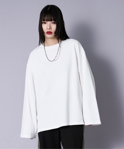 Ellno Loset（エルノロゼット） tシャツ ワイドスリーブオーバーロンT