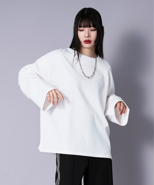 Ellno Loset（エルノロゼット） tシャツ ワイドスリーブオーバーロンT