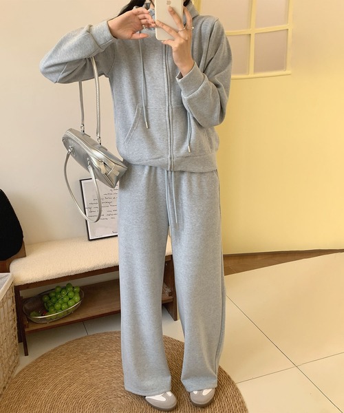 aimoha（アイモハ） ワイドパンツ スウェットパンツ ジャージ シンプル