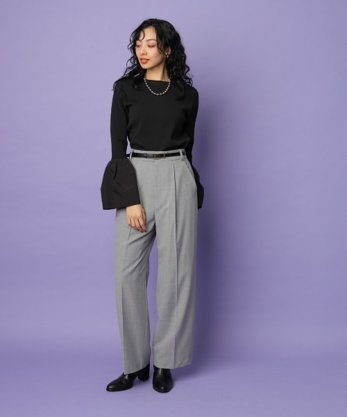 カデュネ　CADUNE ロゴニット　百貨店購入　グレー CADUNE（カデュネ）の「ロゴニット（ニット/セーター）」 - WEAR