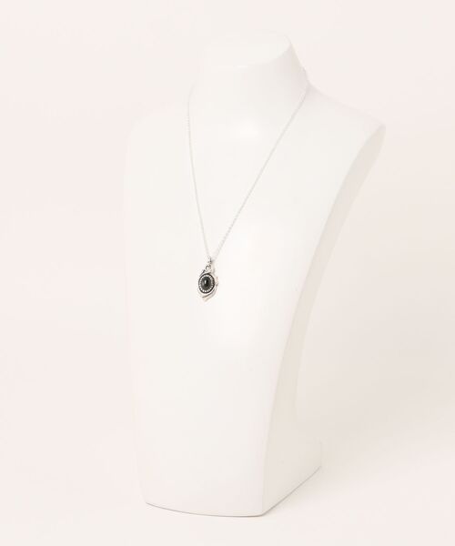 ネックレス シルバー925ブラックスターネックレス レディース メンズの画像