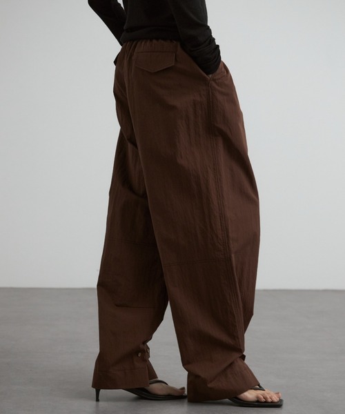 hana様 コージーパンツL ポケット1 リンレイヌ ブラウン ハンドメイド