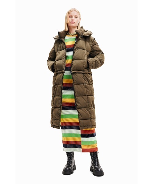 Desigual（デシグアル） コート L グリーン レディース : ZOZOTOWN