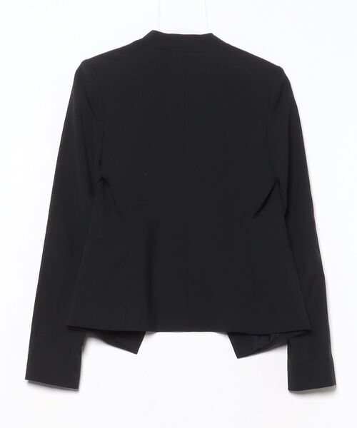 極美品♡theory ノーカラージャケット　テーパードパンツ　セットアップ　黒 極美品♡theory ノーカラージャケット テーパードパンツ セットアップ