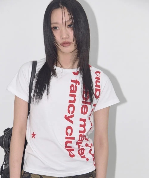 tシャツ A'GEM/9 × .kom 「 FANCY CLUB/ファンシークラブ」 BAYWATCH CROP TEE/ベイワッチ クロップ TEE