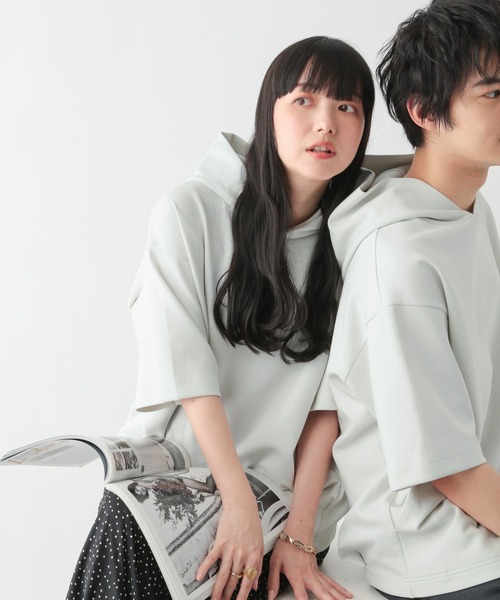 クールに決まる！【LV】モノグラム グラデーション パーカー Amilige（アミリージュ）の「Amiligeロゴグラデーションパーカー