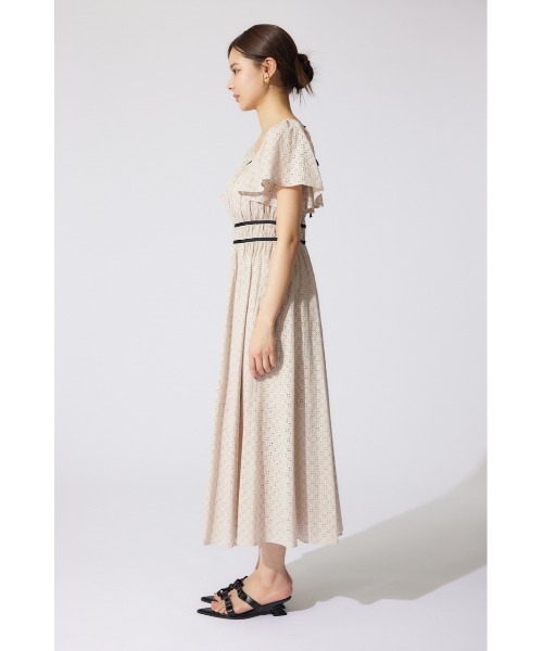 rienda リエンダ　コットンレースフレアワンピース rienda ワンピース コットンレースフレアワンピース 半袖 夏服