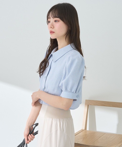 ブラウス シャツ 「お気に入り登録数2万突破！」サマーツイードジャケットブラウス レディース earth music&ecology ブラウス シャツ サマーツイードシャツ