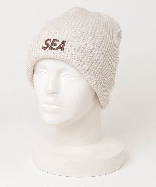WIND AND SEA 「WIND SEA」 ニットキャップ FREE ブラック