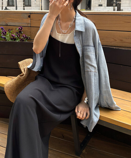 DouDou ワンピース 「REI @doudou_rei企画」細紐ストレッチ
