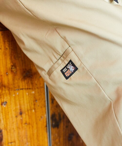 BLUETOWN ベージュ チノパン［ねこだいすき］ FREAK'S STORE チノパン 限定展開 SHE WOLF DINER×FREAK'S STORE