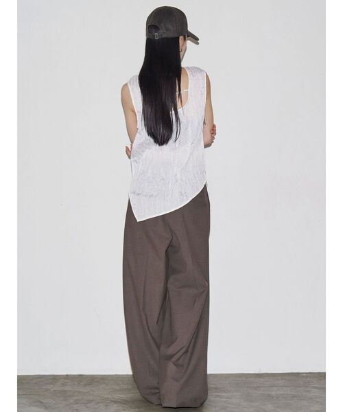 VEQUM tシャツ 「VEQUM」CRASH WRINKLE TOPS レディース