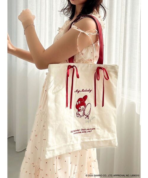 dazzlin（ダズリン） トートバッグ 「メロクロコラボ」ツインリボン