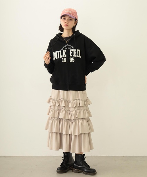 MILKFED.（ミルクフェド） スカート SOLID DIRNDL SKIRT : ZOZOTOWN