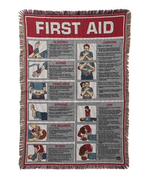 bPr BEAMS ブランケット First Aid スローケット : ZOZOTOWN