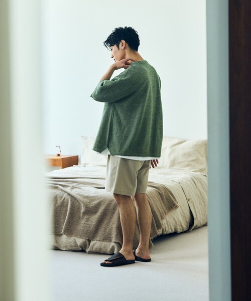 「FREAK'S STORE」 半袖ニット LARGE グリーン メンズ