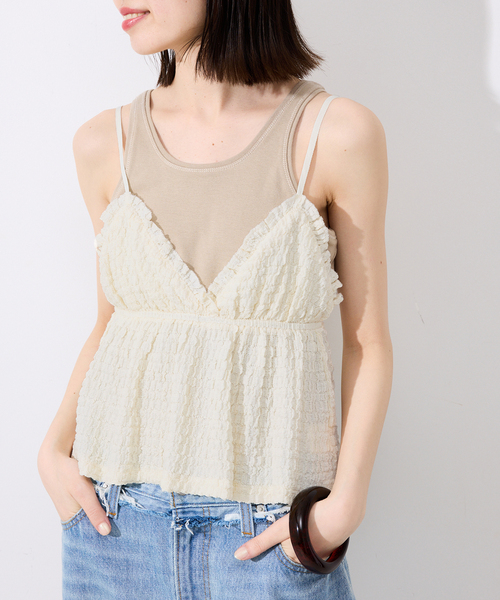 ブラウス シャツ GLOWNY/グロウニー SOPHIE'S SUMMER TOP GY24BSL003IV/GY24B レディース