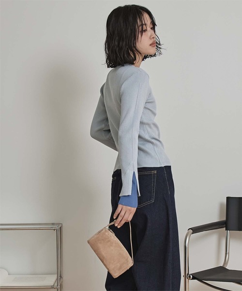 miette（ミエット） ニット セーター スリットデザインリブニット