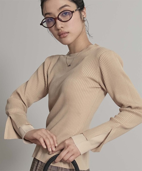 miette（ミエット） ニット セーター スリットデザインリブニット