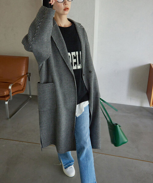 SLOBE IENAライトブルー チェスターコート SLOBE IENA（スローブイエナ） チェスターコート FREE サックスブルー