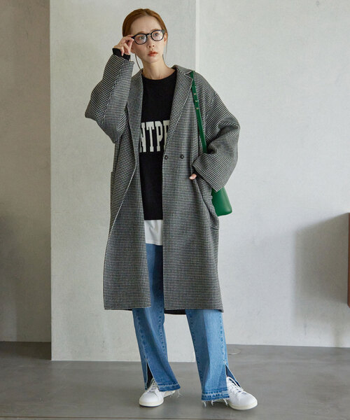 SLOBE IENA（スローブイエナ） チェスターコート FREE サックスブルー