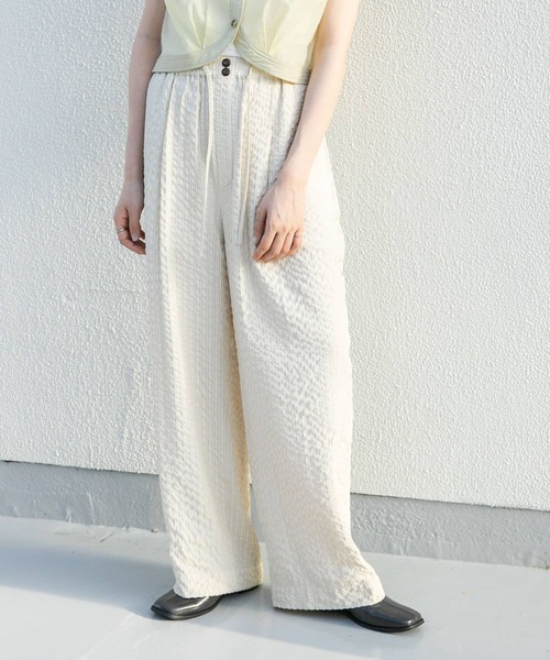 新品タグ付◆ KBF ストライプラインイージーパンツ　BEIGE DOORS KBF パンツ ストライプイージーパンツ レディース : ZOZOTOWN