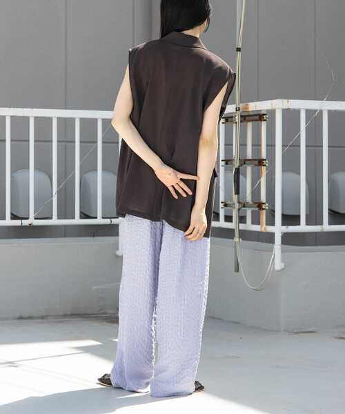 新品タグ付◆ KBF ストライプラインイージーパンツ　BEIGE DOORS KBF パンツ ストライプラインイージーパンツ レディース