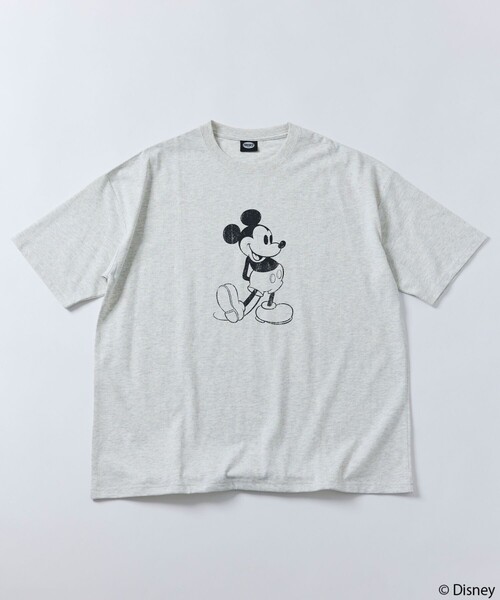 「FREAK'S STORE」 半袖Tシャツ「Disneyコラボ」 MEDIUM ネイビー メンズ
