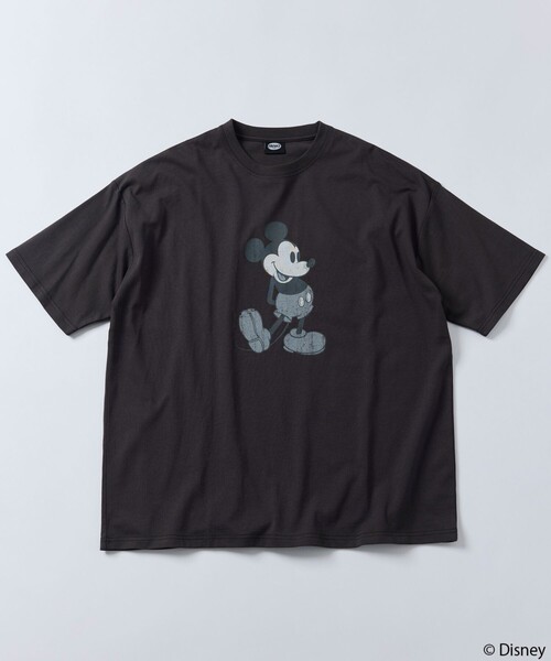 「FREAK'S STORE」 半袖Tシャツ「Disneyコラボ」 MEDIUM ネイビー メンズ