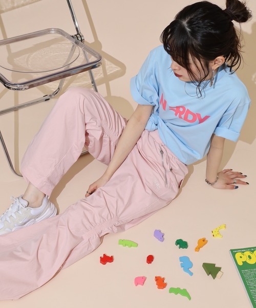 NERDY パンツ ニーシャーリングウーブンパンツ メンズ レディース