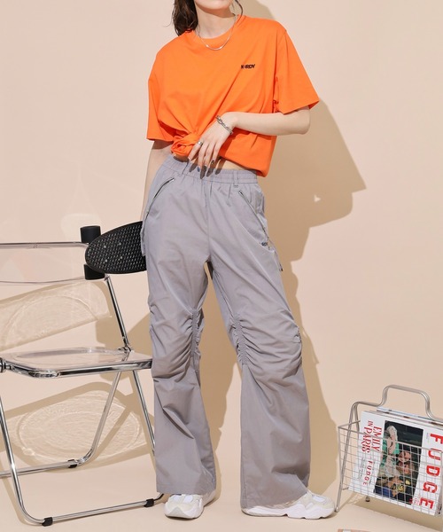 NERDY パンツ ニーシャーリングウーブンパンツ メンズ レディース