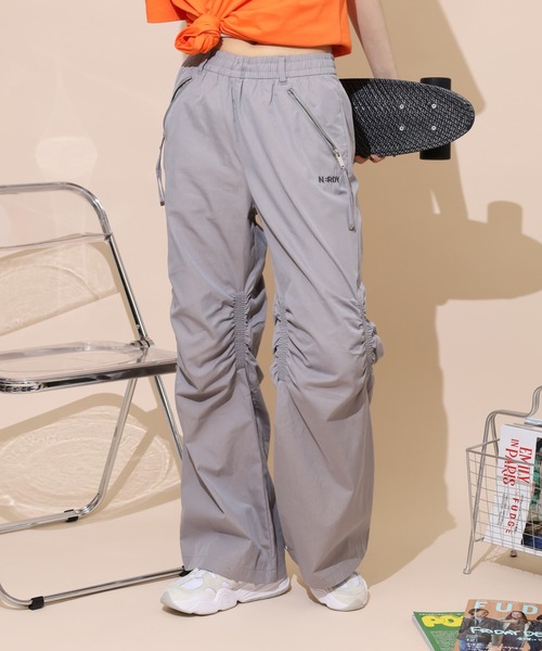 NERDY パンツ ニーシャーリングウーブンパンツ メンズ レディース