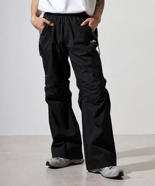 NERDY ワイドパンツ パンツ ニーシャーリングウーブンパンツ メンズ