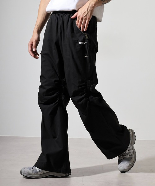 NERDY パンツ ニーシャーリングウーブンパンツ メンズ レディース