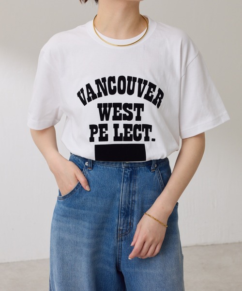 tシャツ VANCOUVERフロッキーロゴ半袖T レディース